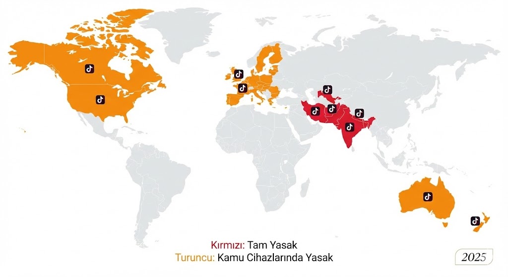 TikTok Hangi Ülkelerde Yasak? Güncel Liste (2025)