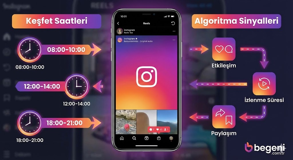 Reels Algoritması Nasıl Çalışır? Keşfet Saatleri