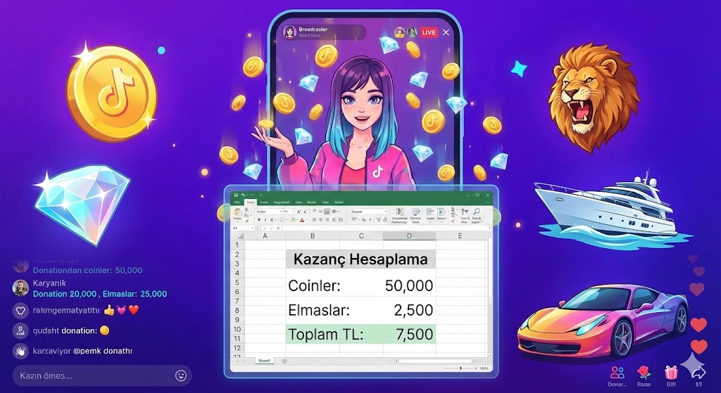 TikTok Canlı Yayın Hediyeleri Ne Kadar Kazandırır?
