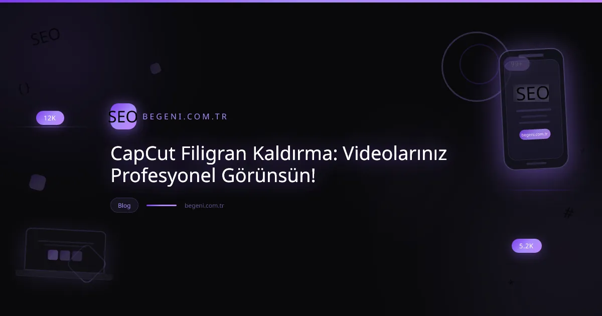 CapCut filigran kaldırma yöntemlerini gösteren, profesyonel video düzenleme arayüzüne sahip akıllı telefonlar.