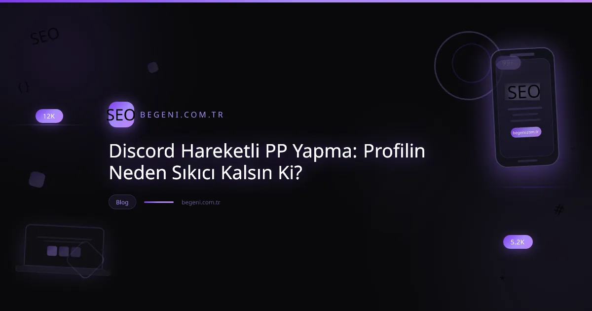 Discord hareketli PP yapma rehberi ile dinamikleşen profil fotoğrafı ve teknolojik arka plan görseli