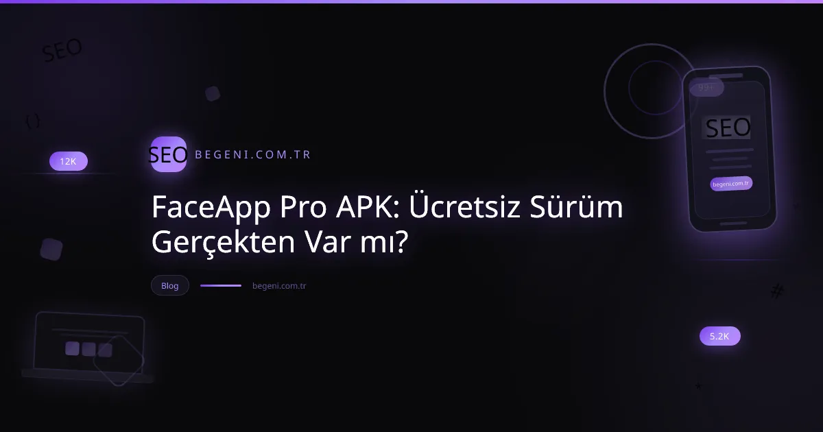 FaceApp Pro APK'nın tehlikelerini ve güvenli alternatifleri gösteren dijital illüstrasyon