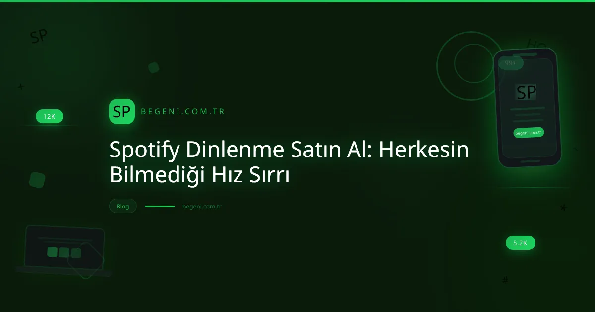 Spotify dinlenme satın alma ile müzik kariyerini hızla yükselten bir sanatçının dijital büyüme grafiği.