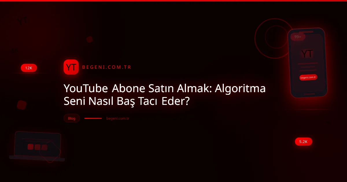 YouTube abone satın almak stratejileriyle hızla büyüyen bir kanalın dijital görseli.